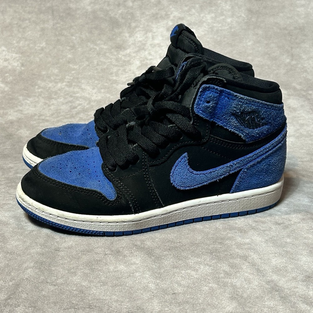 Jordan Kids Sneakers Black and Blue High-Top